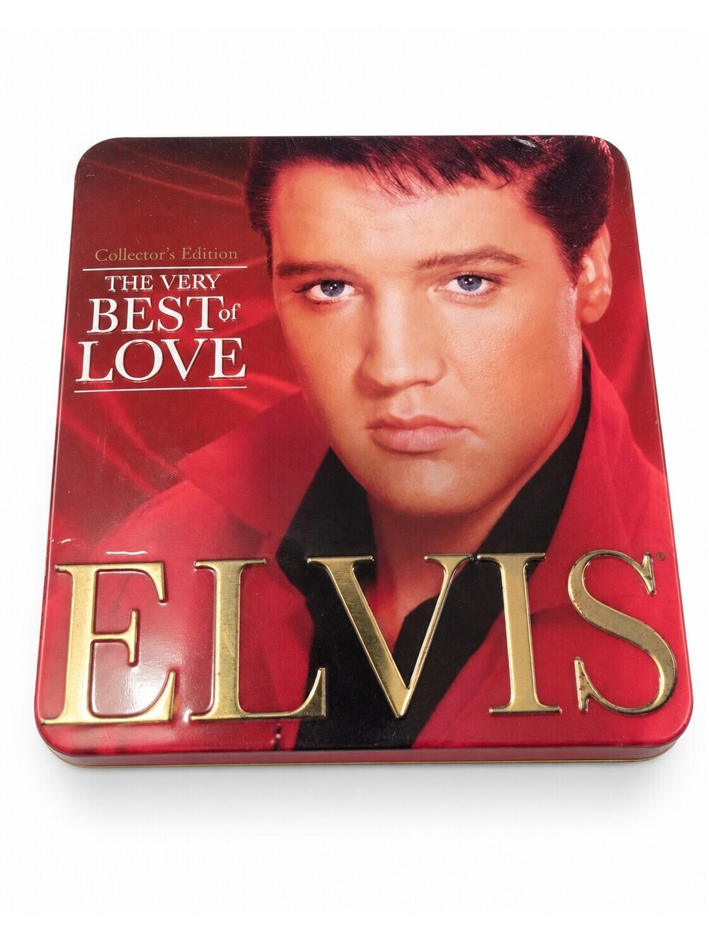 Elvis Presley The Very Best of Love Collector’s Edition Tin CD DVD Cards